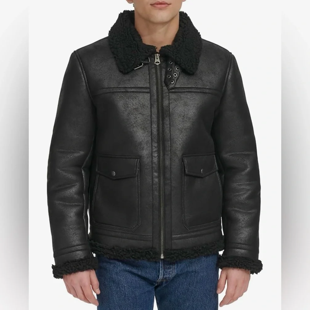 🇺🇸FIRM PRICE🇺🇸 Levi's faux shearling Aviator rancher jacket